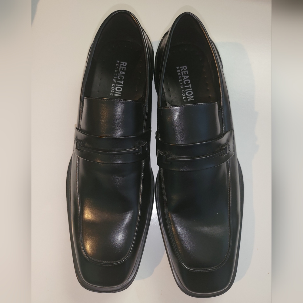 Kenneth Cole Reaction Mens Black Settle Loafer Shoes 10